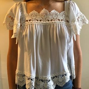 WHITE MOON RIVER BLOUSE